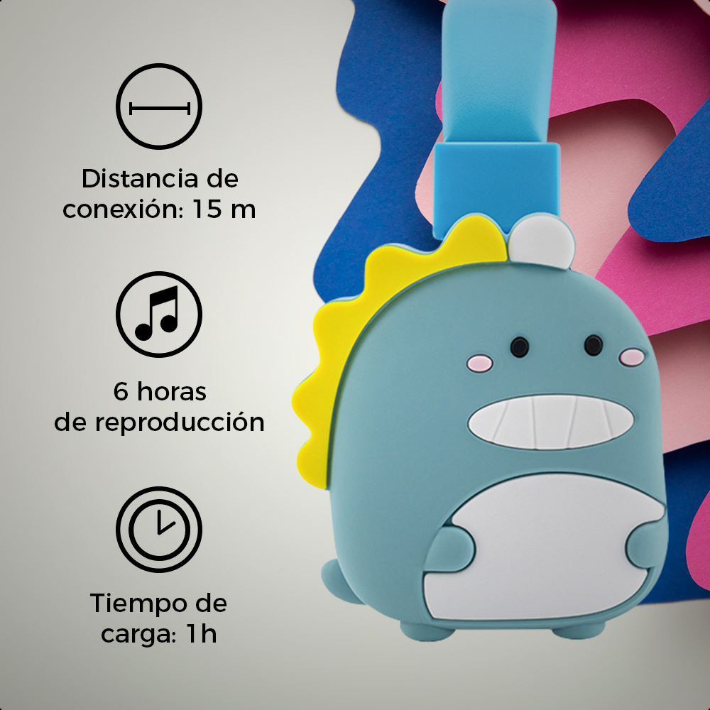 Foto 6 pulgar | Audífonos Inalámbricos Ginga color Azul con Bluetooth
