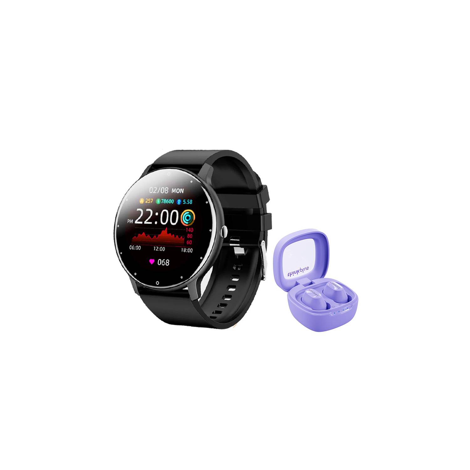 Foto 1 | Venta Internacional-auriculares Bluetooth Lenovo Xt62 Tws-purple + Toumi Fit 2 W