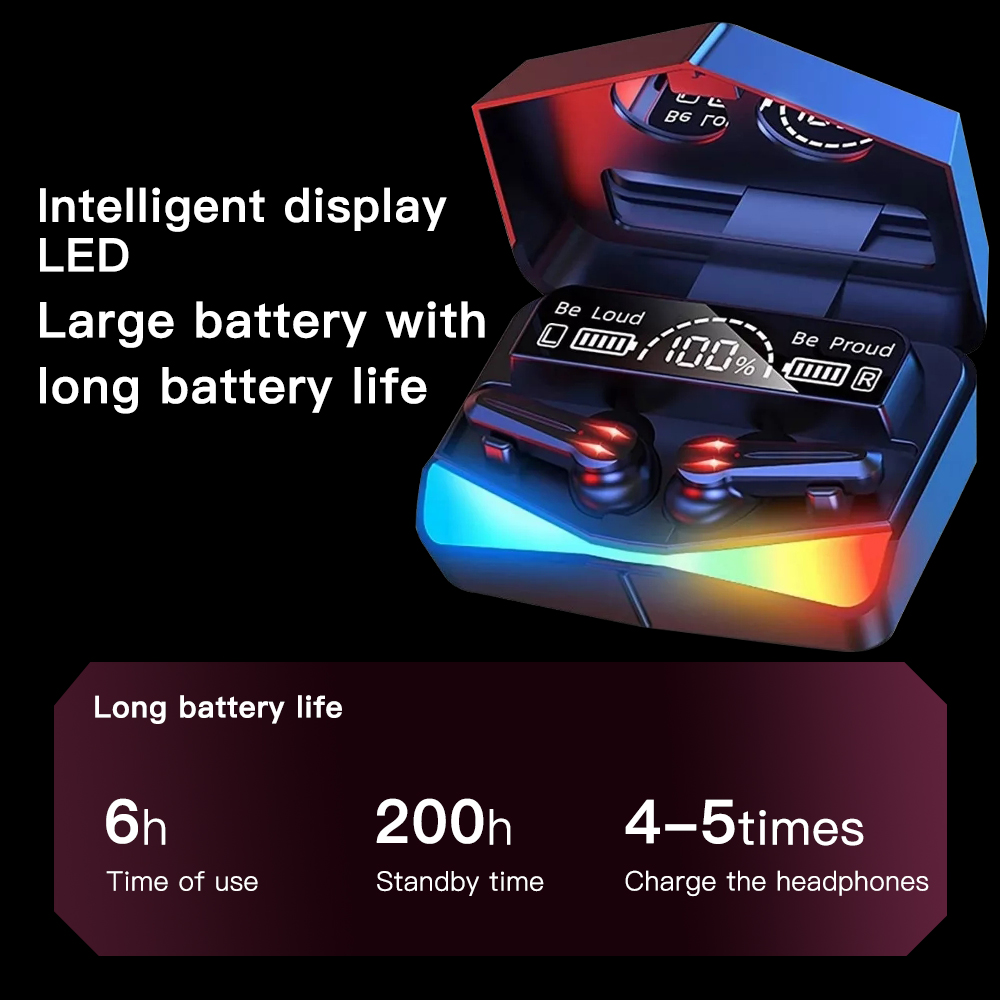 Foto 5 pulgar | Auriculares Bluetooth Genéricos M28 Led Smart Touch - Venta Internacional