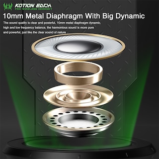 Foto 4 | Venta Internacional-auriculares Bluetooth Kotion Each M2 True Radio Game Con Lum