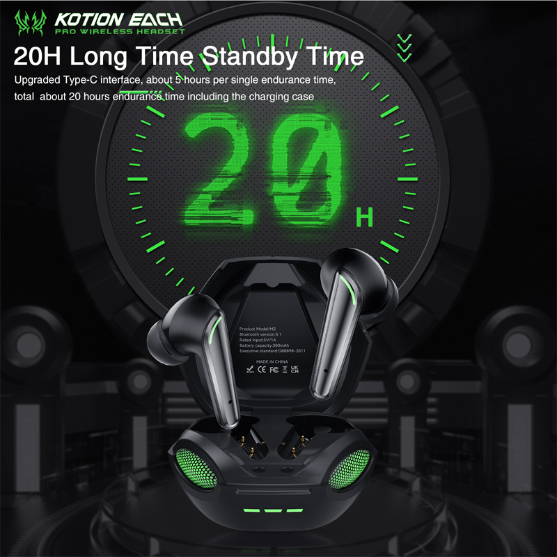Foto 6 pulgar | Venta Internacional-auriculares Bluetooth Kotion Each M2 True Radio Game Con Lum