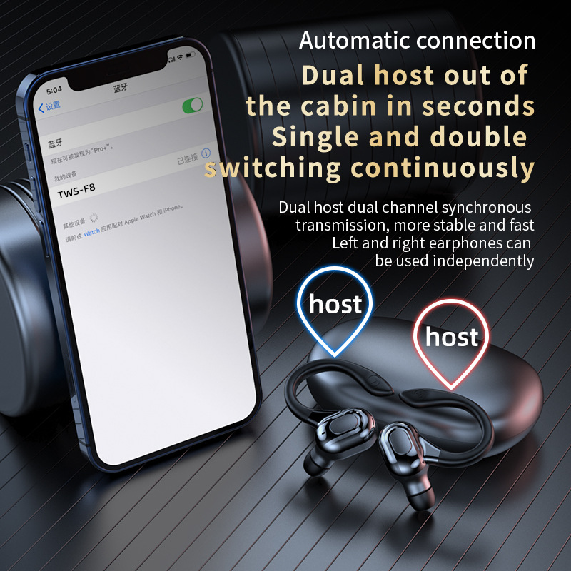 Foto 5 pulgar | Venta Internacional-auriculares Inalámbricos Bluetooth F8 Tws Con Micrófono