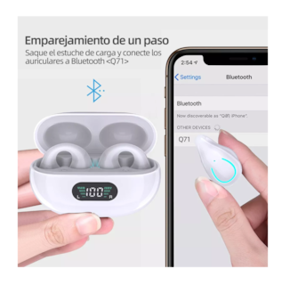 Foto 2 | Audífonos True Wireless Belug Blancos con Bluetooth