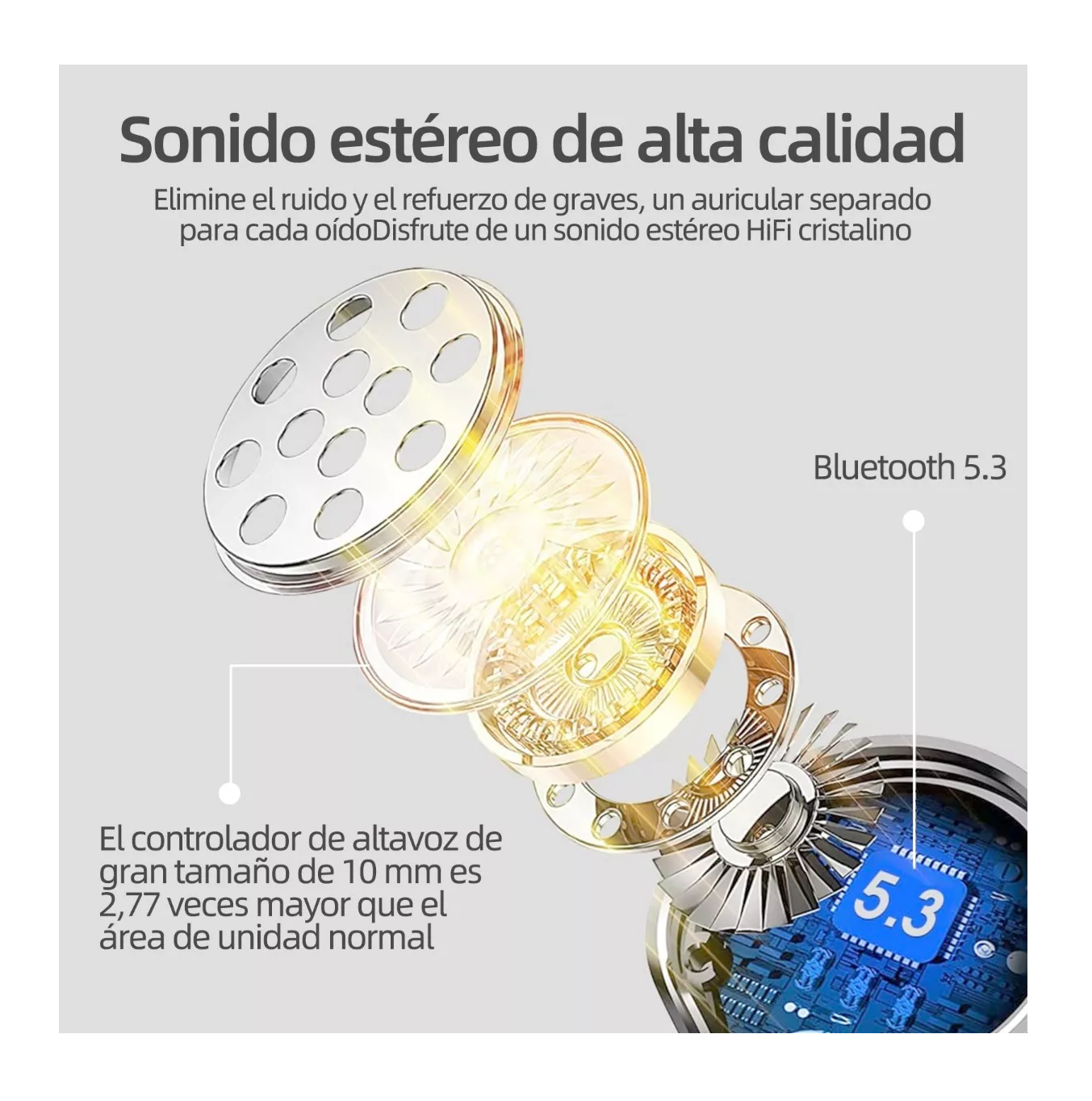 Foto 4 pulgar | Audífonos True Wireless Belug Blancos con Bluetooth