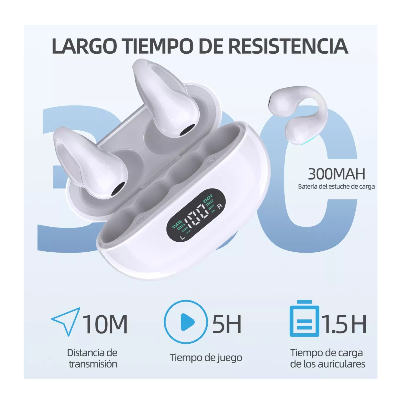 Foto 5 pulgar | Audífonos True Wireless Belug Blancos con Bluetooth