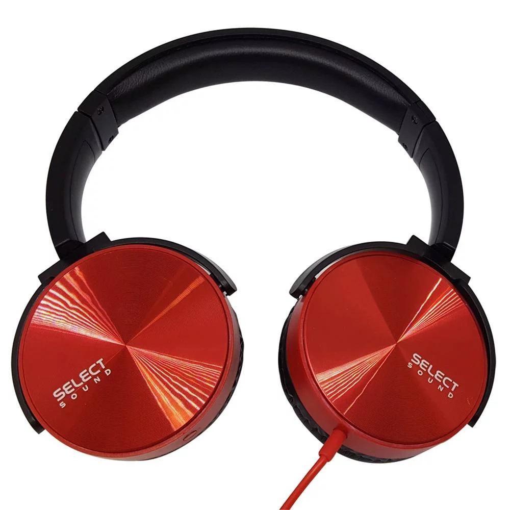 Audífonos Alámbricos Select Sound H100 Rojos