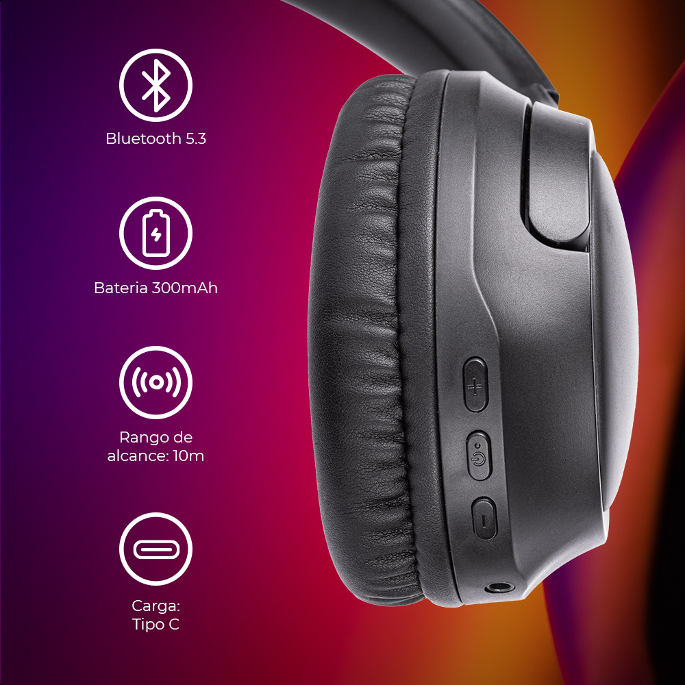 Foto 6 pulgar | Audífonos Techzone Dj Ultra Bass Magik Bluetooth