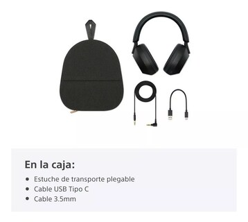 Foto 3 | Audífonos Inalámbricos Sony WH-1000XM5 Negros con Bluetooth