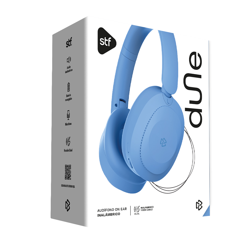 Foto 4 | Audífonos Inalámbricos On Ear Dun Azules