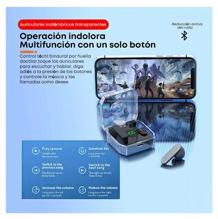 Foto 4 | Audífonos K30 Inalámbrico Pc Material Portátil Negro