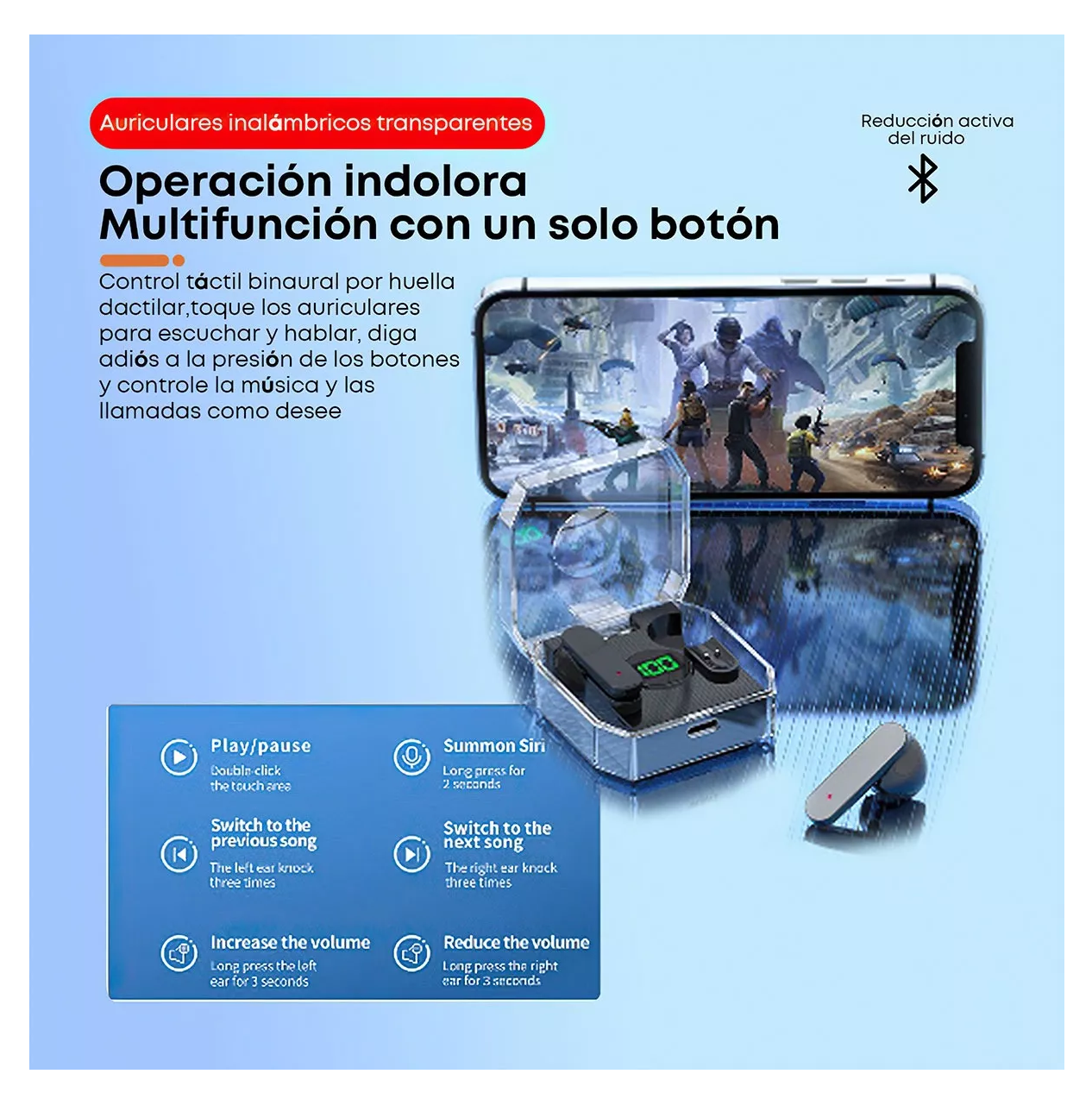 Foto 5 pulgar | Audífonos K30 Inalámbrico Negros