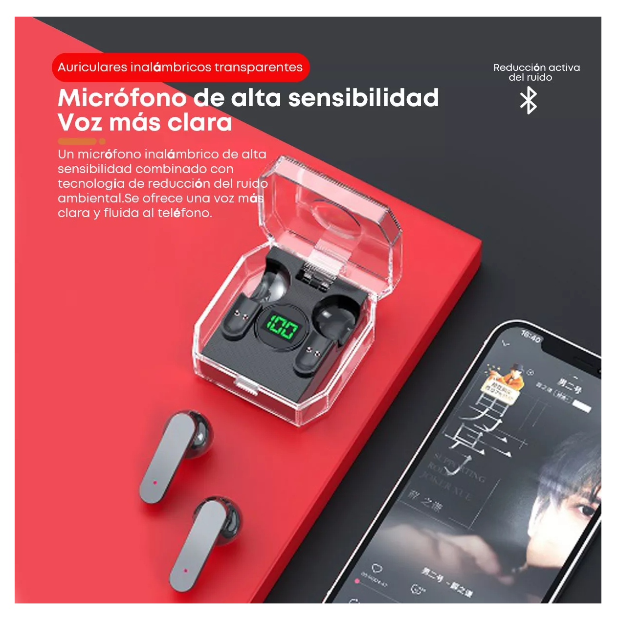Foto 6 pulgar | Audífonos K30 Inalámbrico Negros