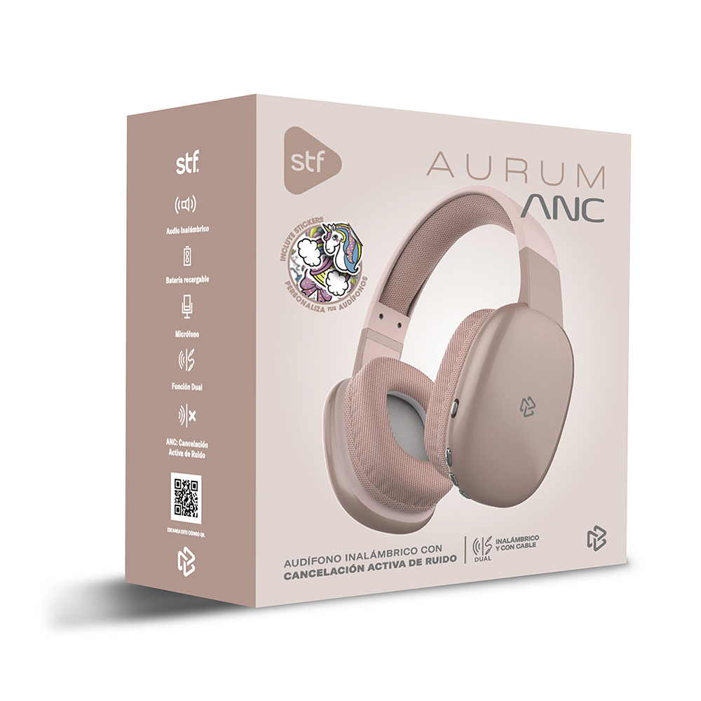Foto 5 | Audífonos Inalámbricos Stf Rosas con Bluetooth