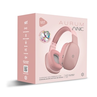 Foto 5 | Audífonos Inalámbricos Stf Rosas con Bluetooth