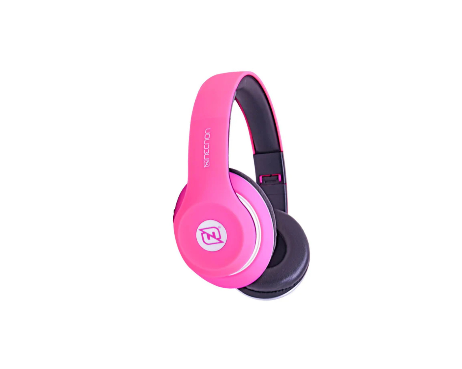 Foto 4 pulgar | Nbh-01 Rubberized Rosa Headphones