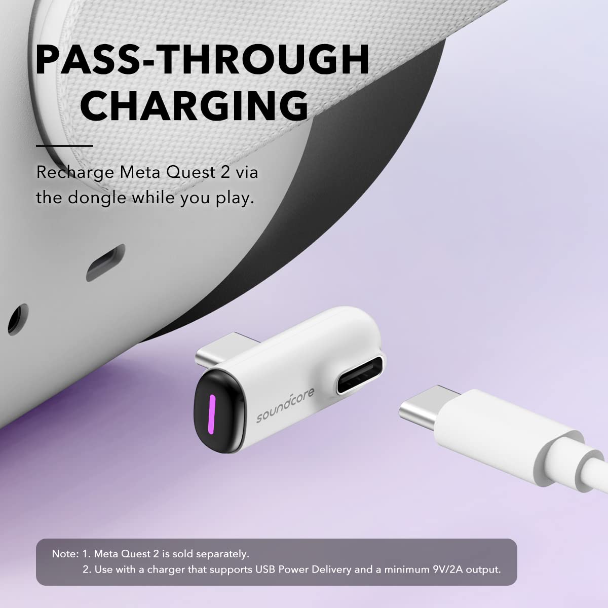 Foto 3 pulgar | Dongle Vr P10 Soundcore Para Meta Quest 2, Ps4, Ps5, Pc, Switch - Venta Internacional.