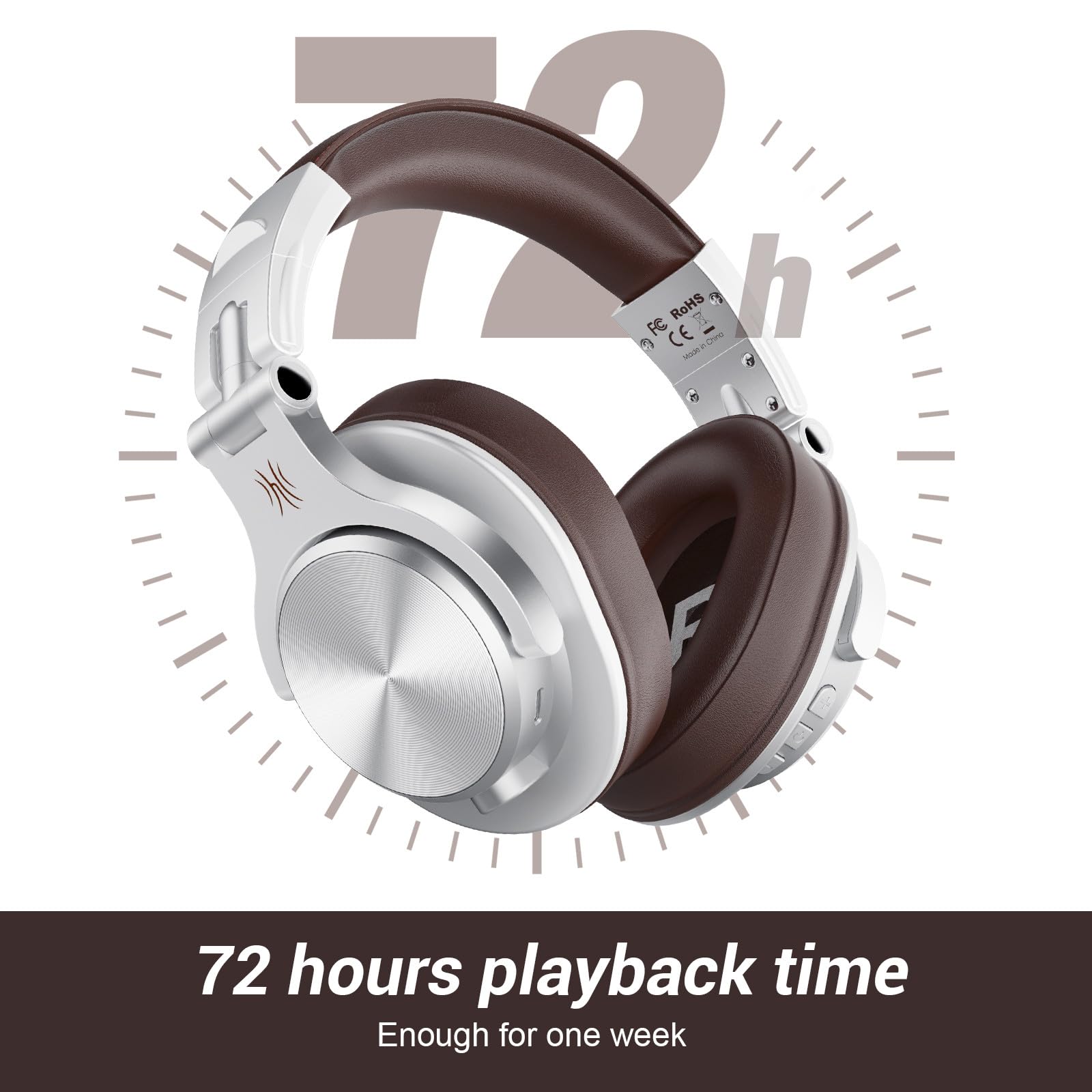 Foto 4 pulgar | Auriculares Supraaurales Bluetooth Oneodio A70 Con 72 Horas De Reproducción - Venta Internacional.