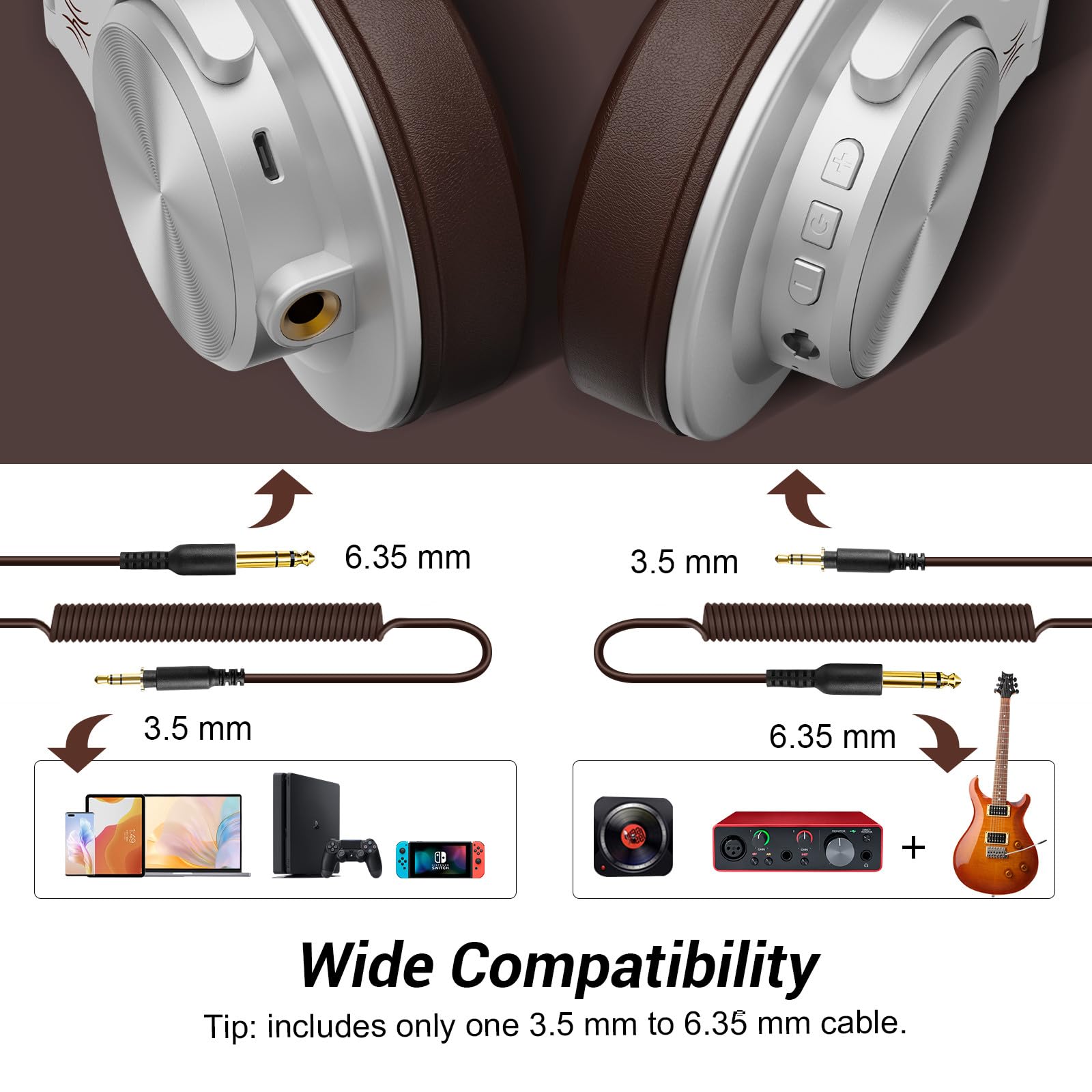 Foto 5 pulgar | Auriculares Supraaurales Bluetooth Oneodio A70 Con 72 Horas De Reproducción - Venta Internacional.