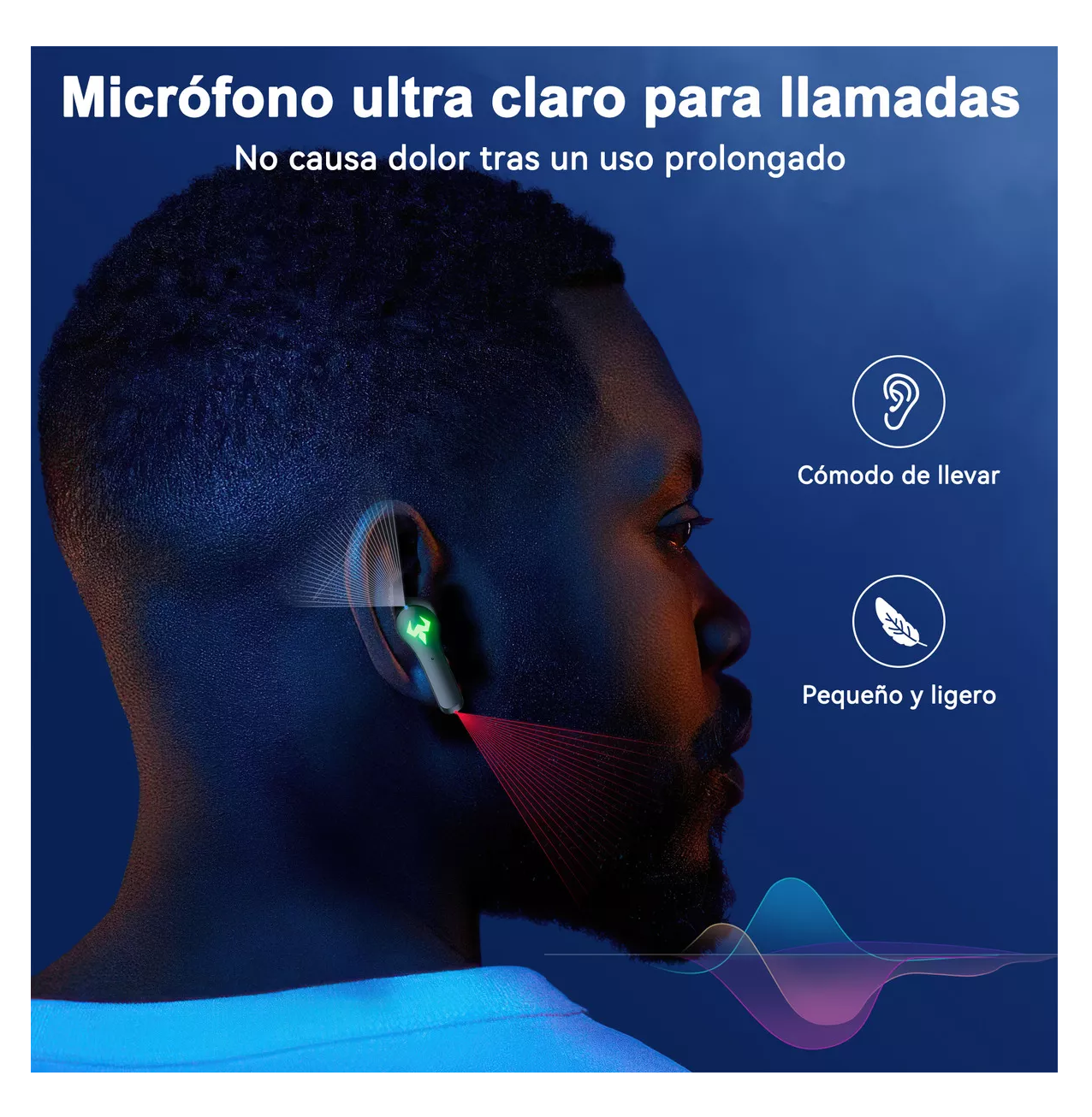 Foto 2 | Audífonos Inalámbricos Gamer Bluetooth 5.2 con Micrófono y Cancelación de Ruido