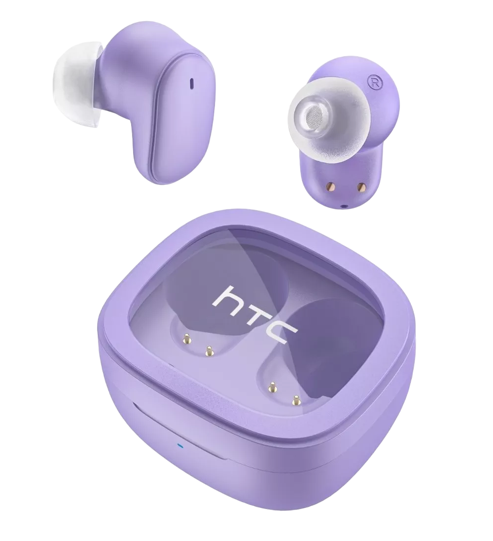 Foto 2 pulgar | Auriculares Gamer Inalámbricos HTC True Wireless Earbuds 9+ BDA9 Violeta con Luz LED