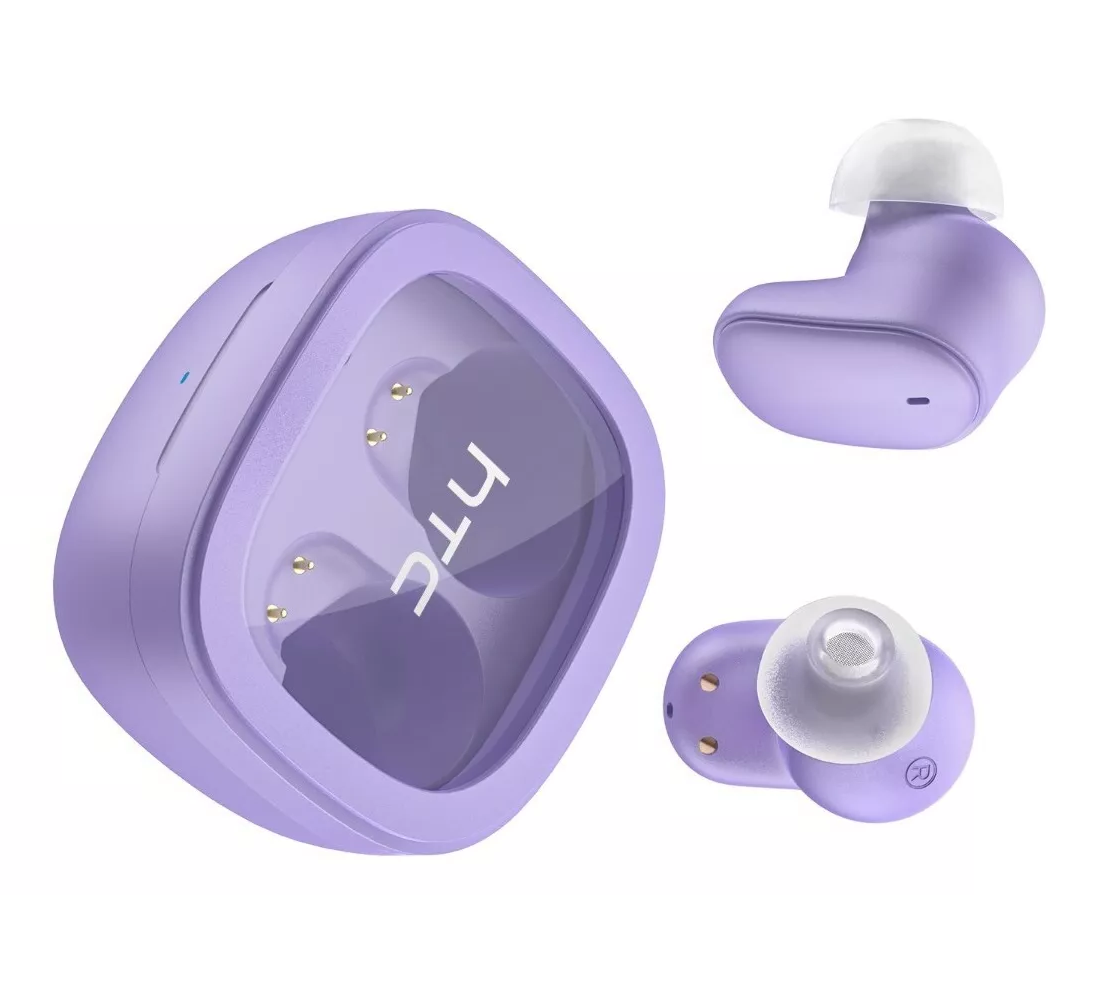 Foto 6 pulgar | Auriculares Gamer Inalámbricos HTC True Wireless Earbuds 9+ BDA9 Violeta con Luz LED