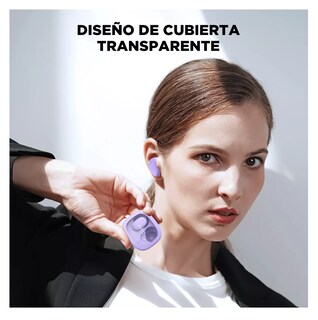 Foto 3 | Auriculares Gamer Inalámbricos Htc True Wireless Earbuds 9+ Bda9 Violeta con Luz Led