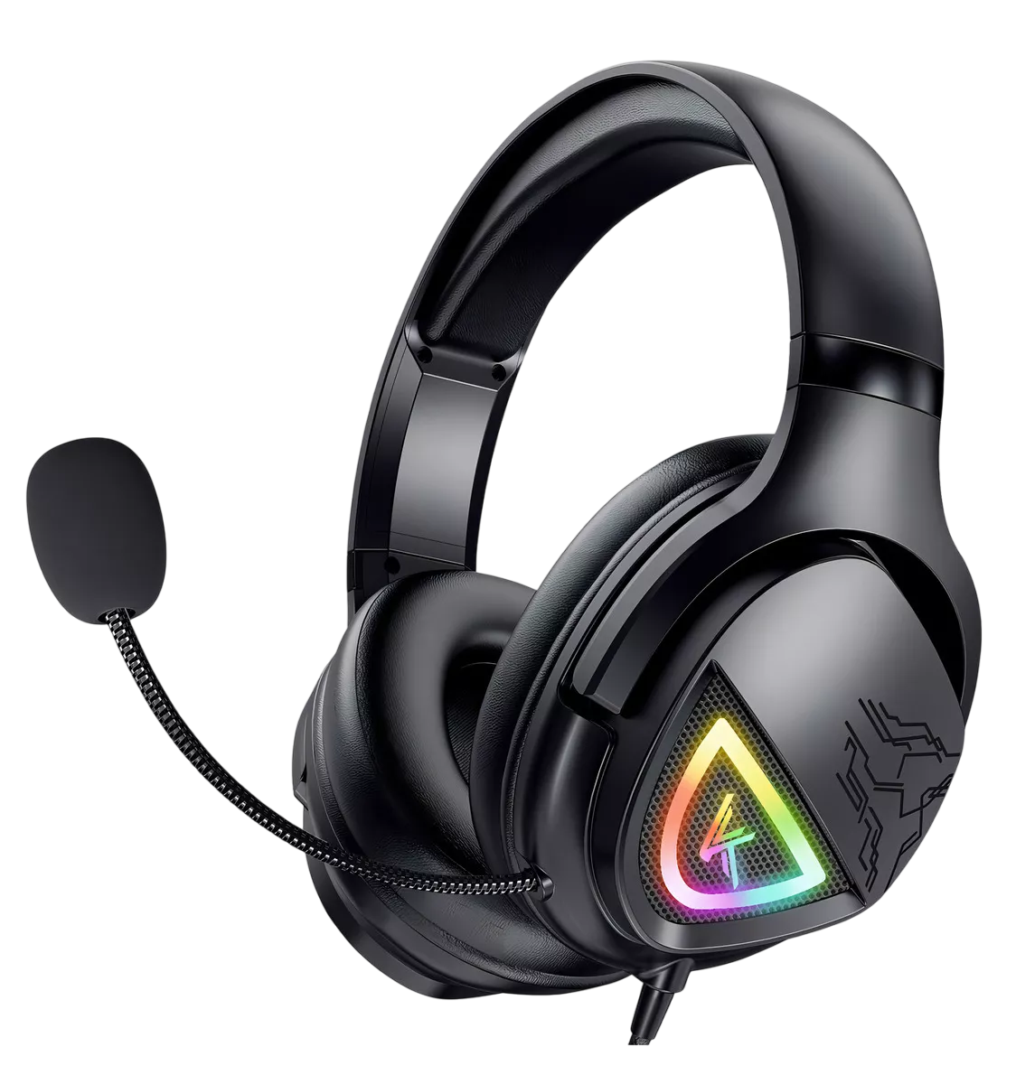 Foto 2 pulgar | Audífonos Gamer Diadema Con Microfono Led Rgb Negro