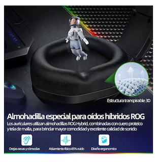Foto 5 | Audífonos Gamer Diadema Con Microfono Led Rgb Negro