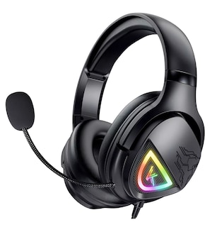 Foto 1 | Audífonos Gamer Diadema Con Microfono Led Rgb Negro