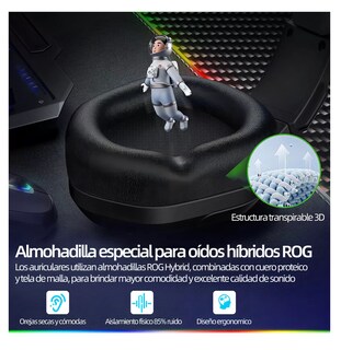 Foto 5 | Audífonos Gamer Diadema Con Microfono Led Rgb Negro