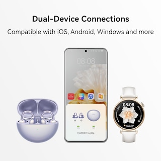 Foto 2 | Auriculares Huawei Freeclip Open-Ear Listening Beige - Venta Internacional