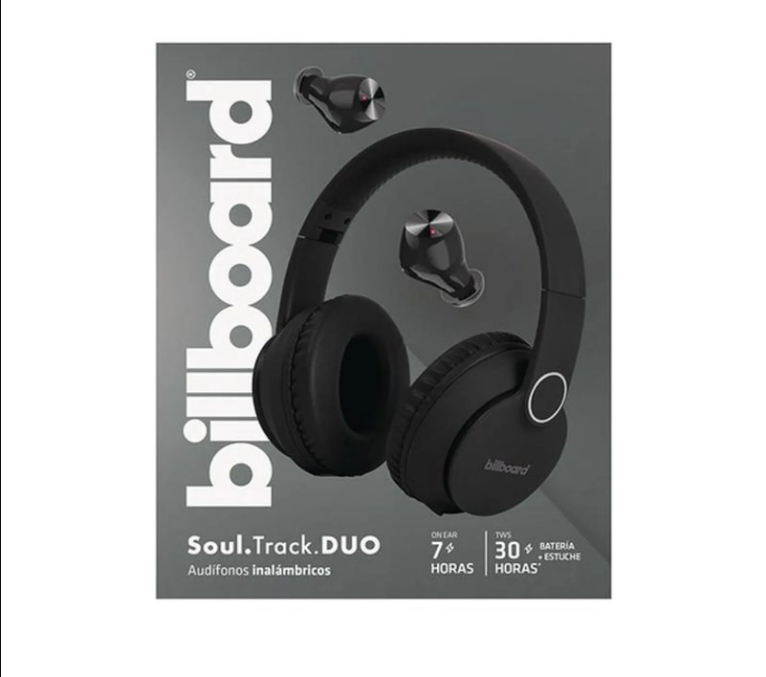 Foto 4 pulgar | Audifonos BT Billboard Soul Track Duo Negro