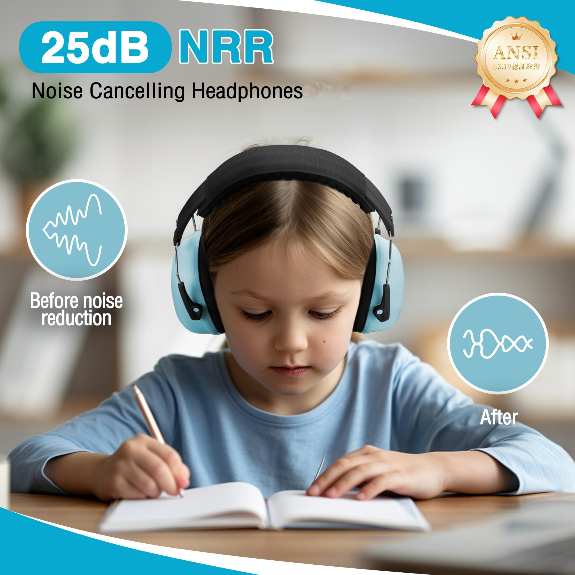 Foto 3 pulgar | Auriculares De Protección Auditiva Workpro Para Niños Con Cancelación De Ruido - Venta Internacional.