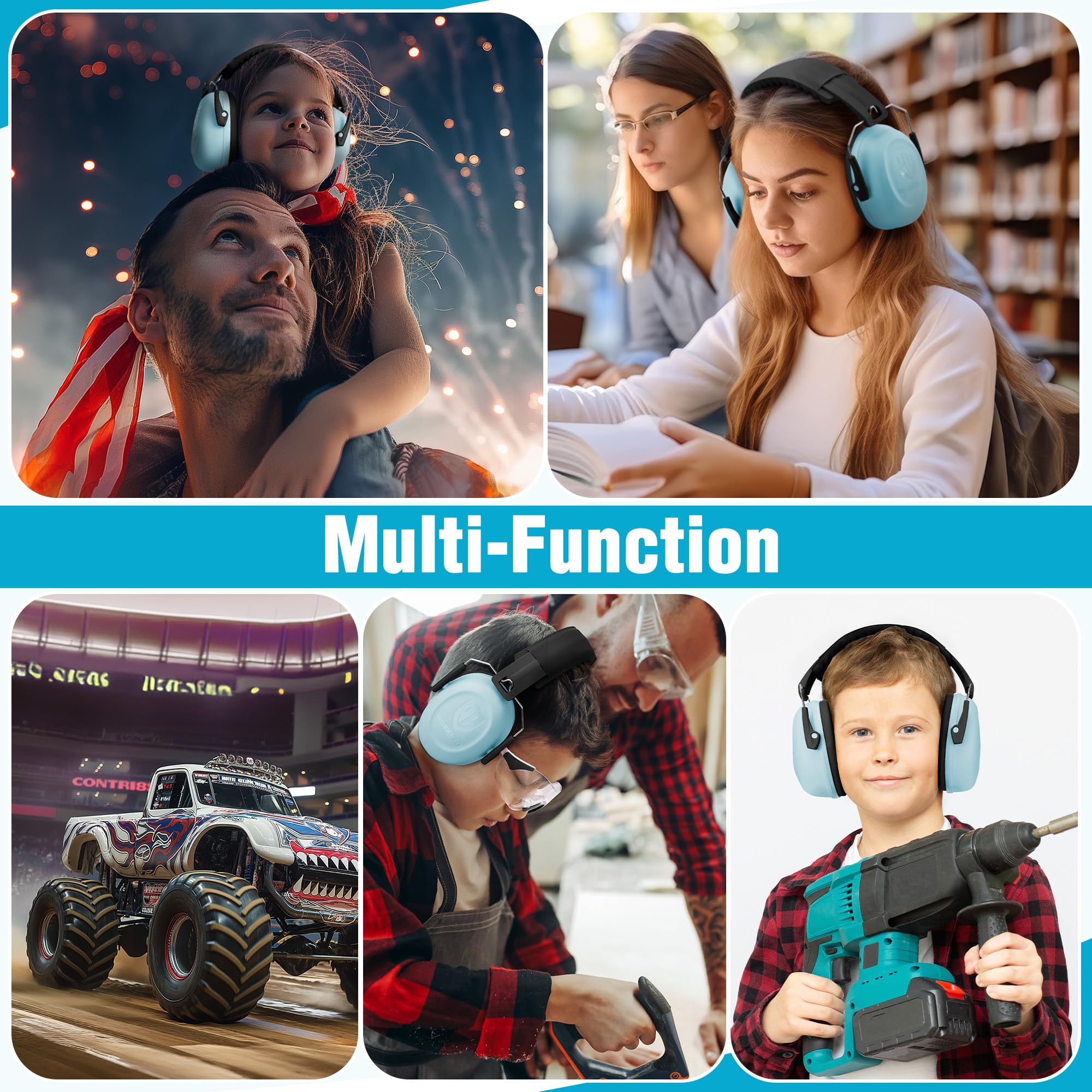 Foto 7 pulgar | Auriculares De Protección Auditiva Workpro Para Niños Con Cancelación De Ruido - Venta Internacional.