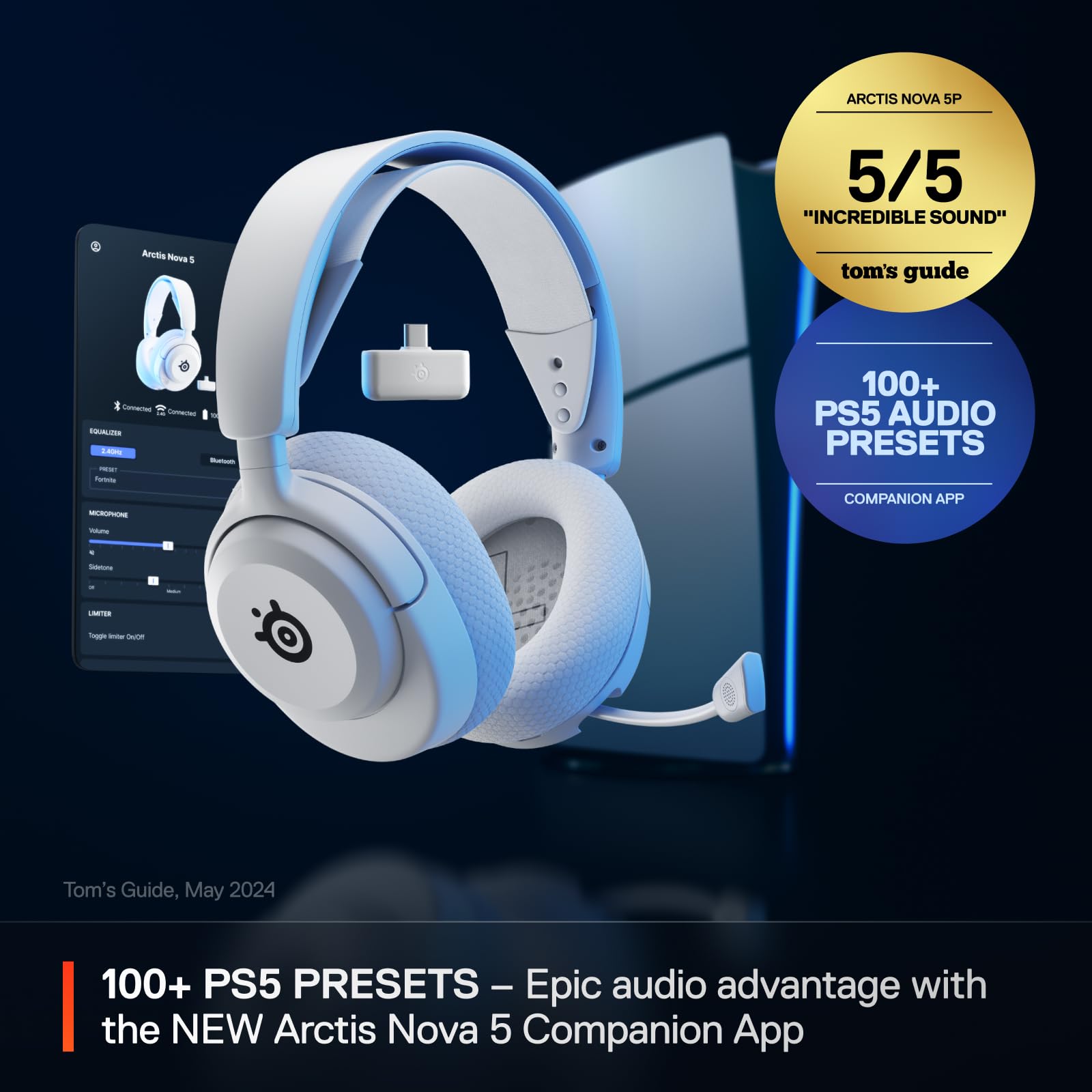 Foto 3 pulgar | Auriculares Inalámbricos para Juegos Steelseries Arctis Nova 5p Blancos - Venta Internacional