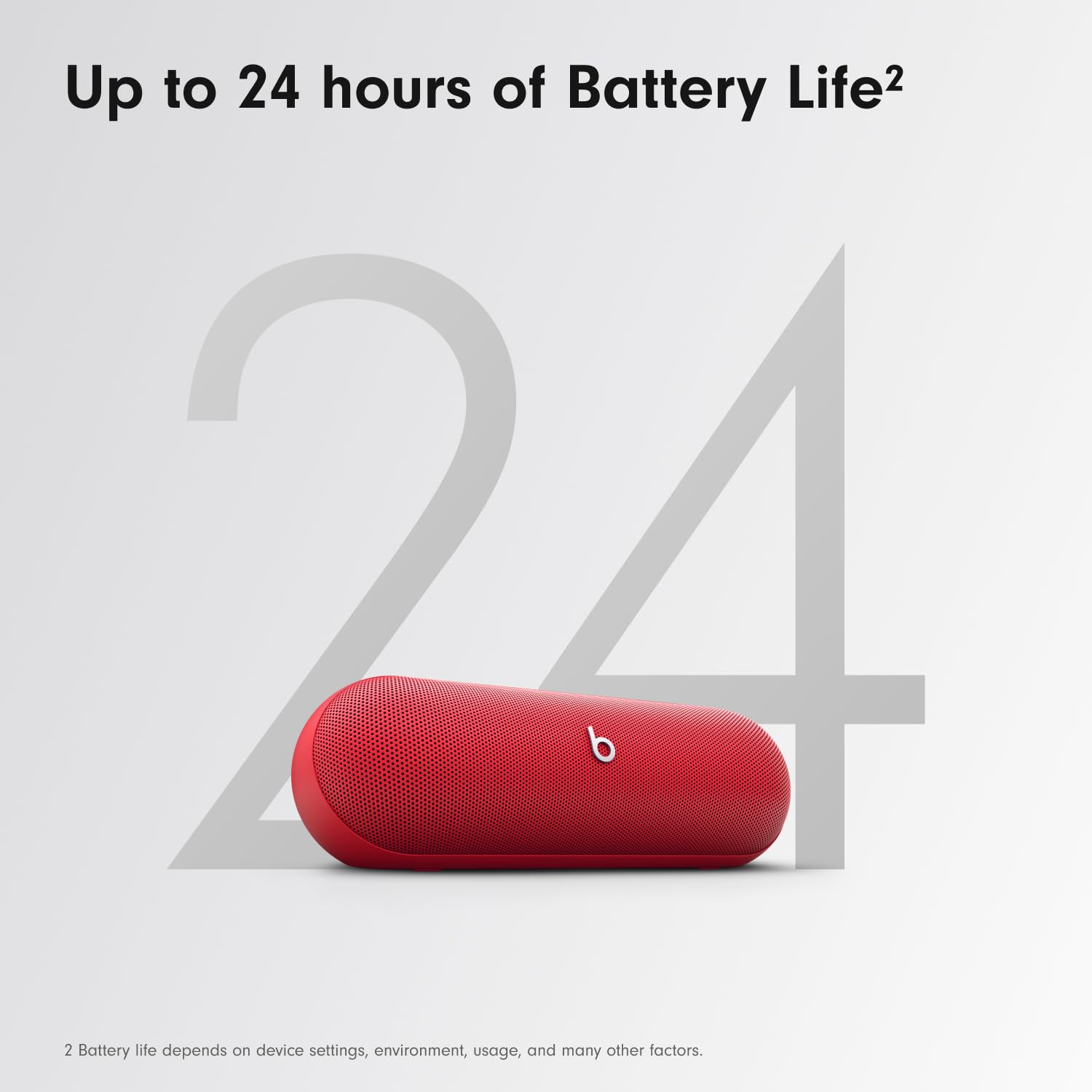 Foto 6 pulgar | Altavoz Bluetooth Portátil Beats Pill 24h con Batería Roja - Venta Internacional
