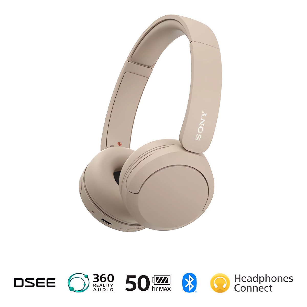 Foto 5 pulgar | Audífonos Inalámbricos Sony Wh-ch520 Diadema Over-ear Beige