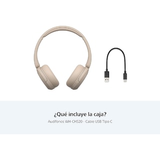 Foto 8 | Audífonos Inalámbricos Sony Wh-ch520 Diadema Over-ear Beige