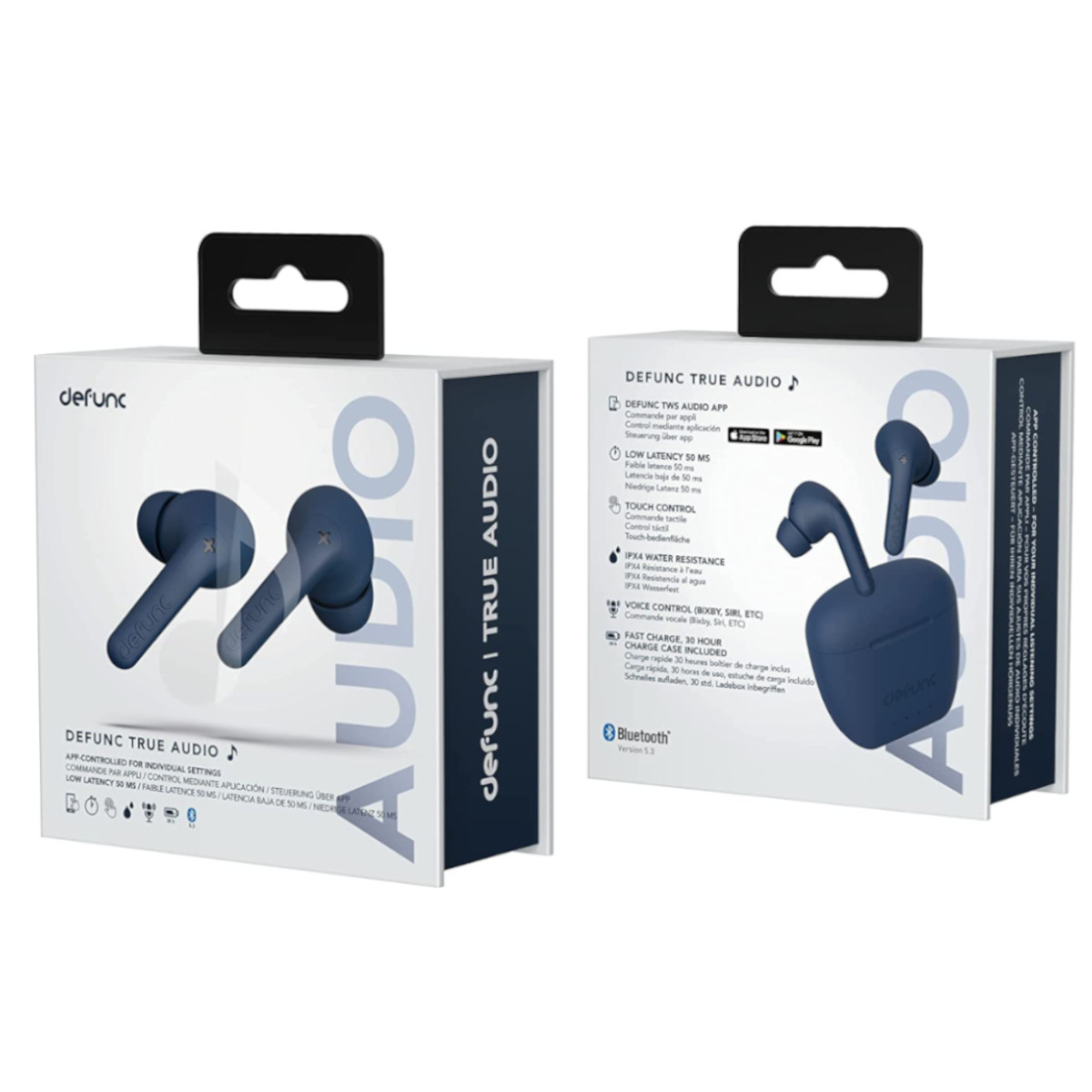 Foto 4 pulgar | Audífonos Defunc True Audio Bluetooth 30 Horas 4 Azul
