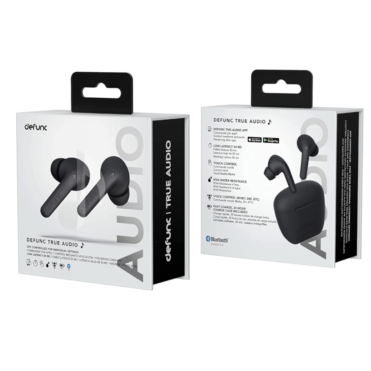 Foto 4 pulgar | Audífonos Defunc True Audio Bluetooth 30 Horas Ipx4 Negros