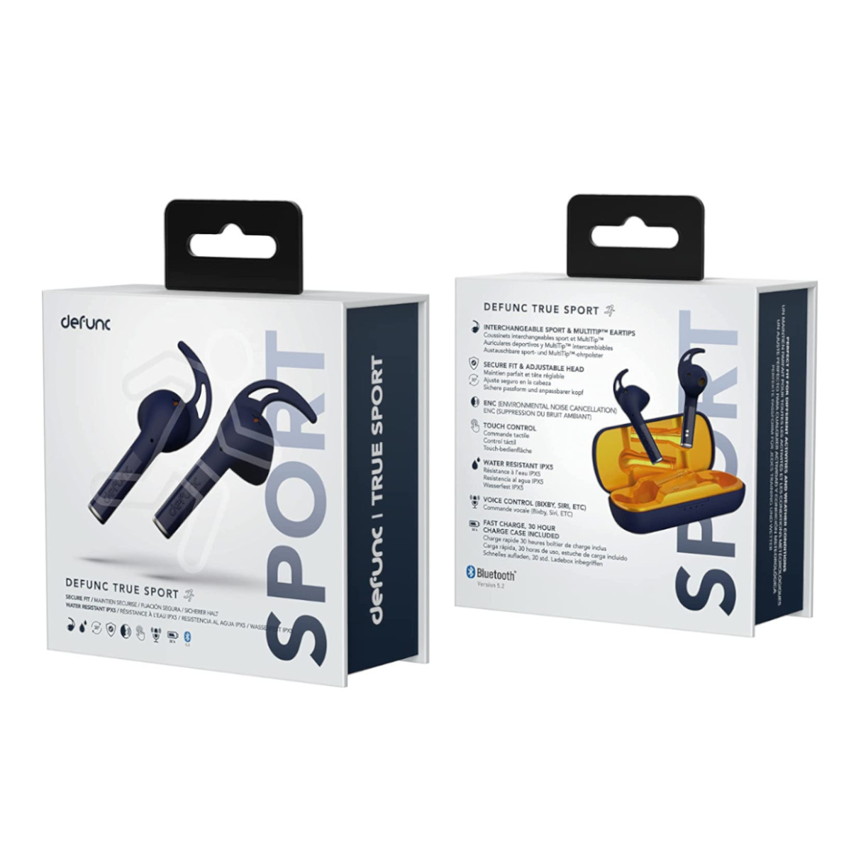 Foto 4 pulgar | Audifonos Defunc True Sport Bluetooth 30 Horas Ipx5 Azul