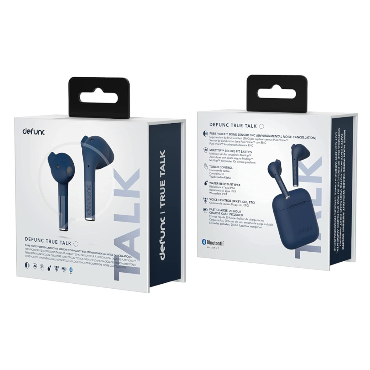 Foto 4 pulgar | Audifonos Defunc True Talk Bluetooth Ipx4 Enc Azul