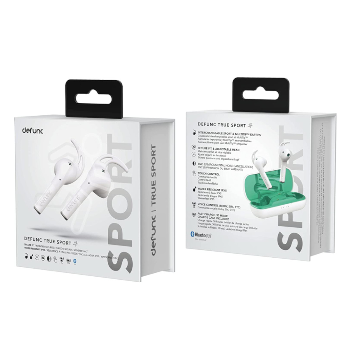 Foto 4 pulgar | Audifonos Defunc True Sport Bluetooth 30 Horas Ipx5 Blanco