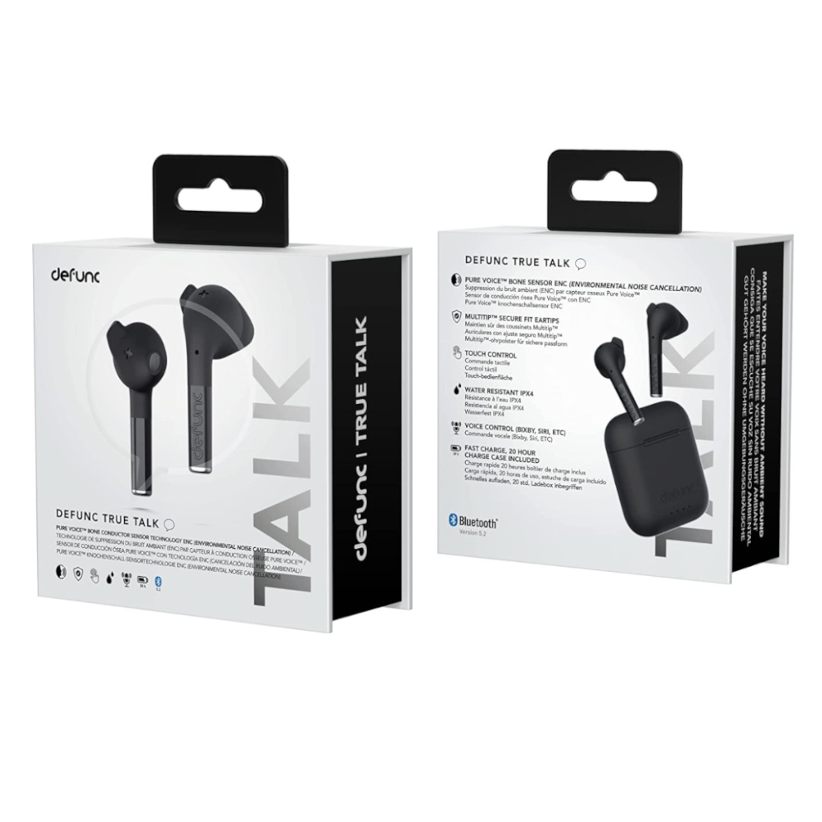 Foto 4 pulgar | Audifonos Defunc True Talk Bluetooth Ipx4 Enc Negro