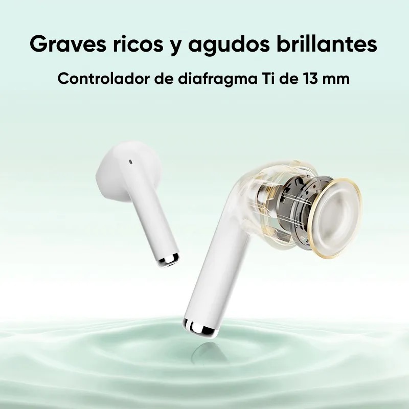 Foto 5 pulgar | Audífonos Inalámbricos Qcy Ailybuds Lite  Blancos