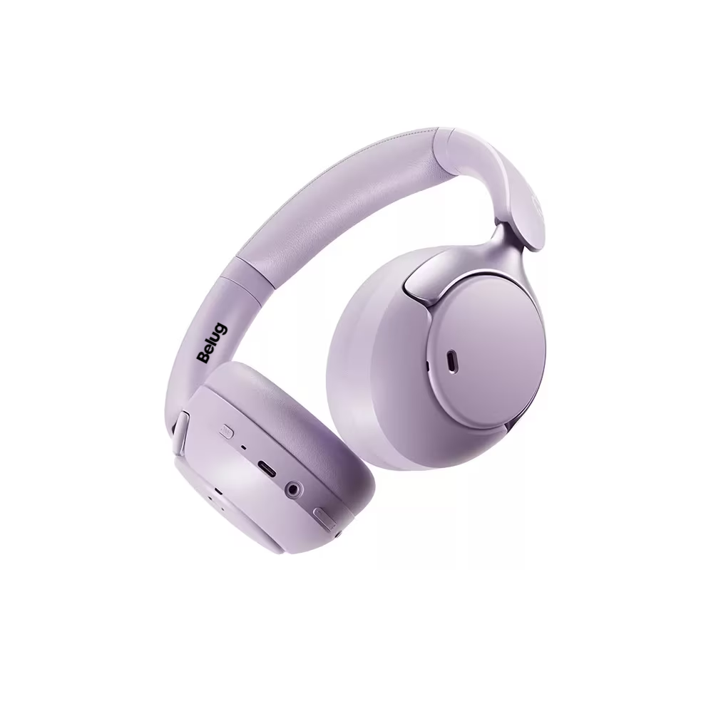 Foto 3 pulgar | Audífonos Inalámbricos Belug Pro 50db Anc Gamer Diadema Lp Violeta