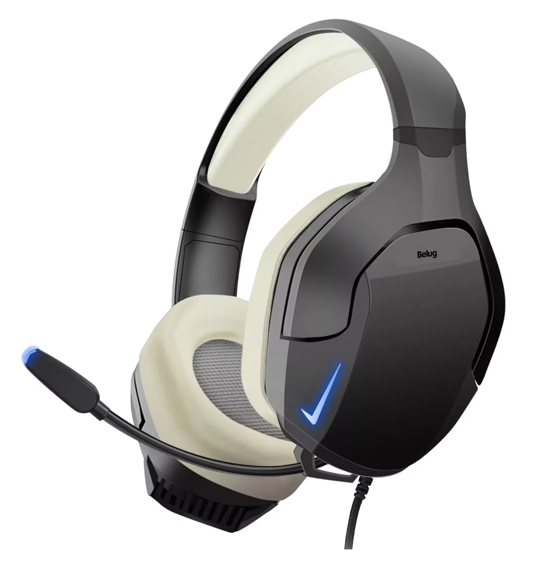 Audífonos Gamer K10 con Micrófono y LED RGB Negro