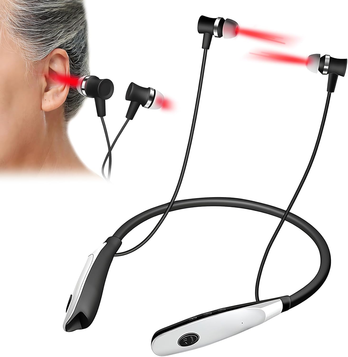 Foto 3 pulgar | Dispositivo De Terapia De Luz Roja Que Se Lleva En El Cuello Para Mayor Comodidad Del Oído - Venta Internacional.