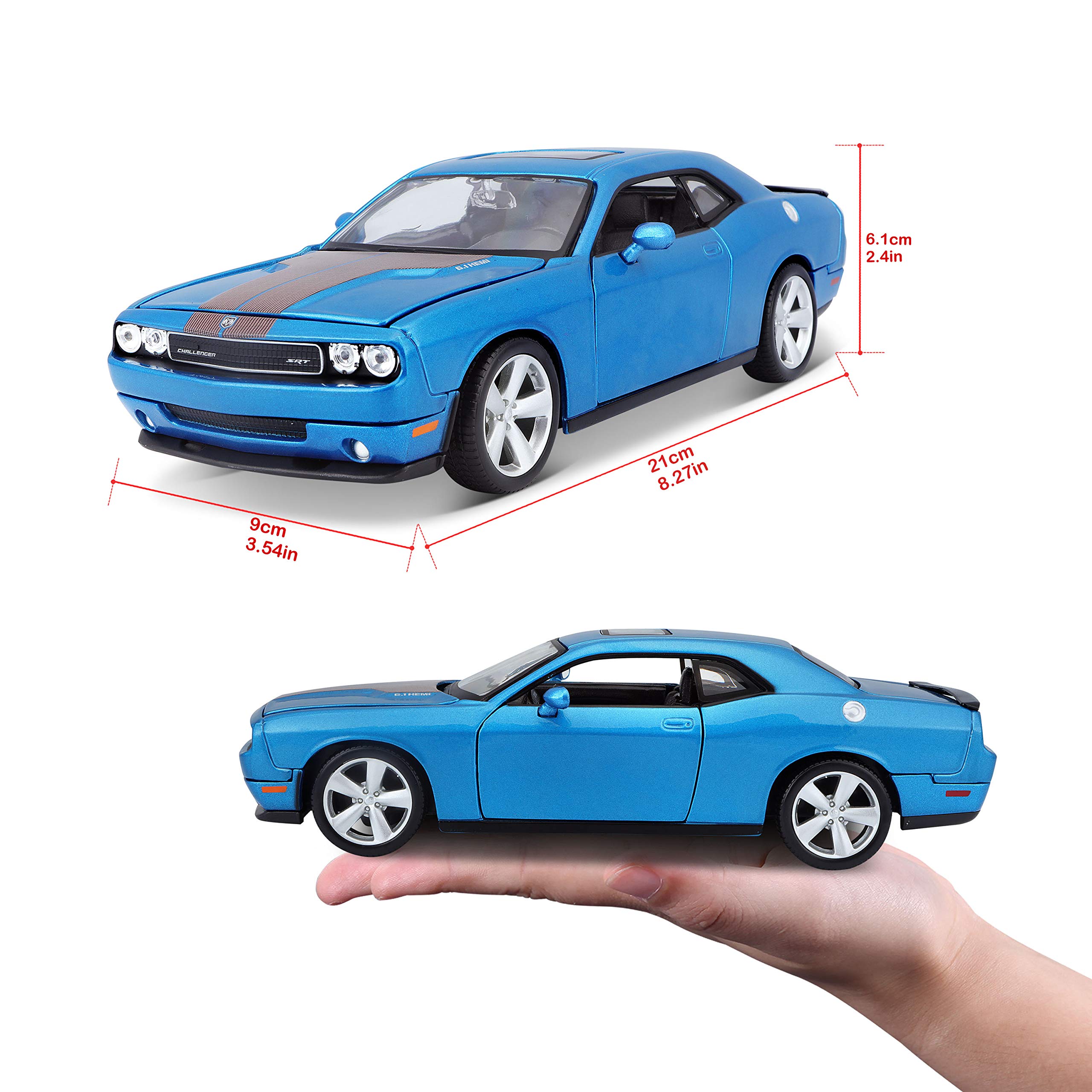 Foto 3 pulgar | Vehículo Fundido A Presión Maisto 2008 Dodge Challenger Srt8 1:24 - Venta Internacional.