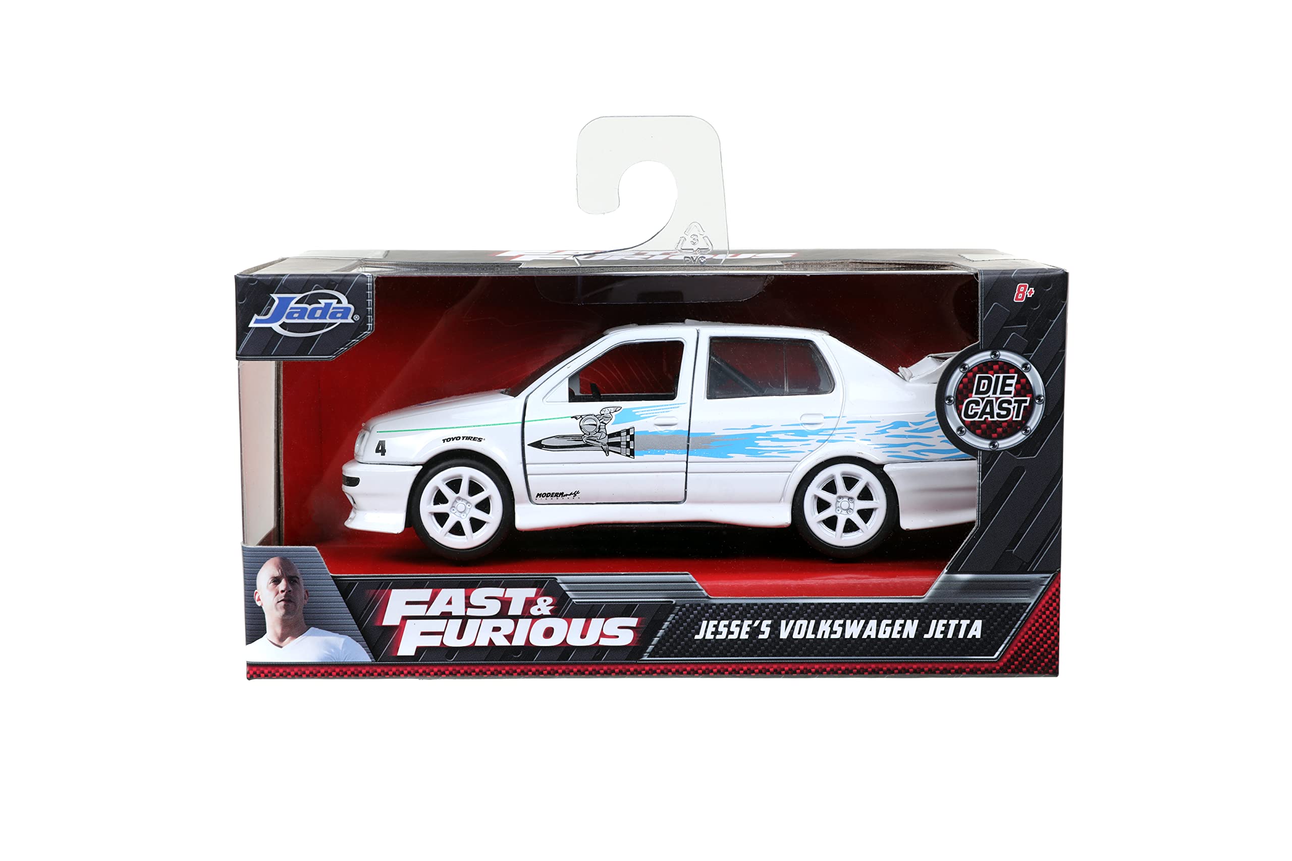 Foto 2 | Maqueta De Coche Fundido A Presión Del Volkswagen Jetta De Jada Jesse, Escala 1/32 - Venta Internacional.